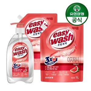 [유한양행]해피홈 이지워시 주방세제 자몽소다 3개 720ml/1000ml