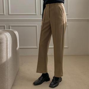 [시크릿라벨] 클래식헤링본핀턱밴딩슬랙스