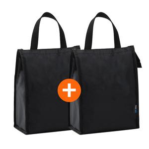 도톰한 무지 사각 보냉가방 도시락 캠핑 피크닉 방수 쿨러백 보온 보냉백 2개세트