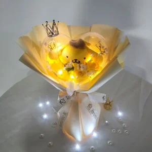 인형꽃다발 산리오 폼폼푸린 아크릴 하트풍선 어린이 꽃다발