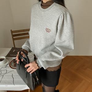 [시크릿라벨] 러블리세미크롭기모맨투맨