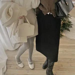 핫핑 [롱&미니] 멜런 모직 H라인 미니/롱스커트