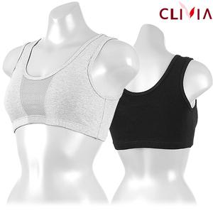 크리비아 여성 면스판 노와이어 스포츠 탑브라 1674