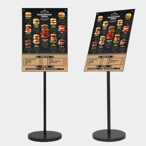 [HYIK0CK9_4B]슬림 알림판 POP 포스터 스탠드 광고판 A2 WR