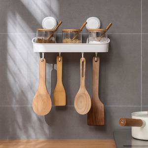 타일리 오키로 후크(5kg) 조미료 선반 푸시형 흡착식 무타공 주방 수납 정리 용품 소품