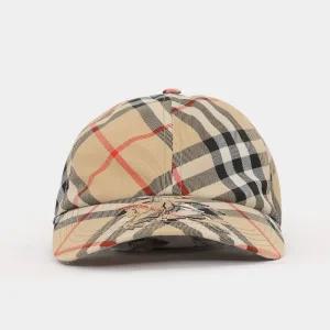 갤러리아 버버리  빈티지체크 기사입체로고 남성 볼캡 8100741
