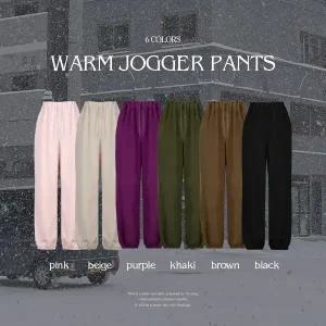핫핑 [6컬러/한파템] 토베드 양기모 후리스 밴딩 조거팬츠