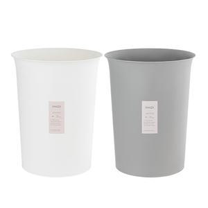 창신리빙 심플 원형 오픈 휴지통 20L 심플 오픈형 뚜껑없는 다용도 쓰레기통