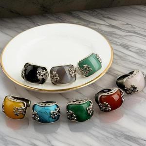 여자 장식 8컬러 한복 전통 실버 가락지 반지