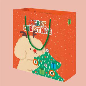 크리스마스 뭉치 쇼핑백 10개 세트 1P 선물 종이 가방