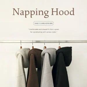 [하프클럽/]웜오버핏 양기모 후드티