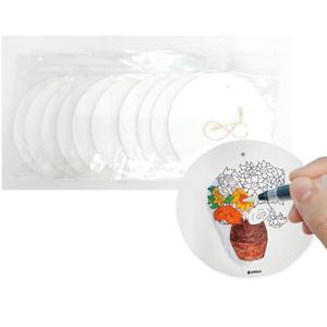 폼폼 페이퍼 무지 셀룰로스 수세미 만들기 10개세트 친환경 탄소 중립 압축 스펀지 미술