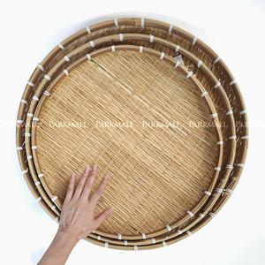 대형 대나무 채반 원형 3종 43-48-52 (소쿠리 바구니 전 부침개 광주리