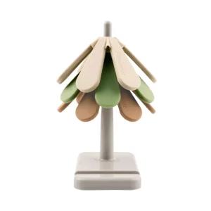 트리타워 냄비받침대 3P 세트/사각거치대/실리콘/식탁장식