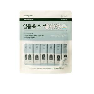 일품육수 파우치 30포 코인육수 천연조미료 만능 고체 스틱 동전 가루 분말 잔치국수 