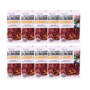 펫더맨 오리고기 치즈버거 100g 10개 국내산 강아지 칭찬간식