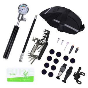 셀프 타이어 펑크 자전거 공구 22종 가방세트 휴대용 수리키트 튜브 빵꾸 정비용품 도구
