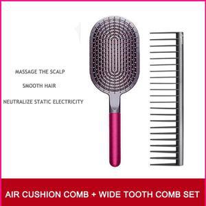 여성용 헤어 빗 두피 마사지 에어백 브러시, 젖은 곱슬 디탱글 살롱 미용 스타일링 도구, 다이슨, 신제품