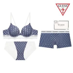 [롯데백화점]게스 데님심볼 커플속옷세트 GCWBR144GCWBP144GCMDR145NY