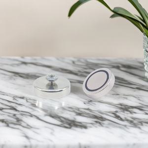 써치라이트용 고정 자석 실버 탈부착 장착 강력자석 브라켓 지게차 자동차 작업등 거치대