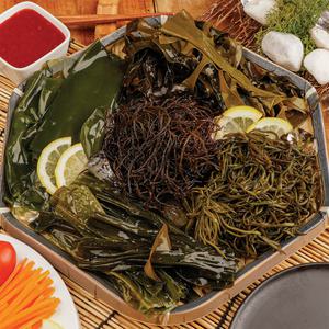 농가살리기 데친 완도 해초 모듬 (곰피+톳+꼬시래기+다시마+물미역) 120g 5팩