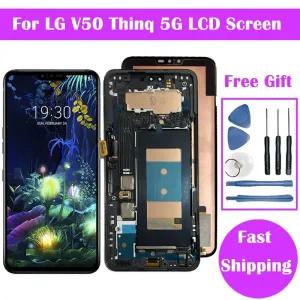 스마트폰 액정 교체 부품 터치 스크린 디지타이저 어셈블리 부품으로 LG V50 ThinQ LCD 디스플레이 무료 배