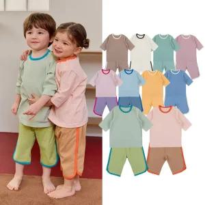 피크닉 칠부실내복 국내원단 유아 아동 내의 내복 상하의세트 아기선물