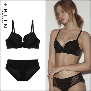 [EBLIN] 헴팬티세트 솔리드 와이어  블랙  EBBRFA218H_P381030419