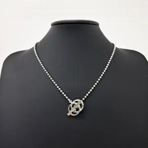 [구구스]중고명품 구찌 실버 인터로킹 목걸이 (NO 4787871)