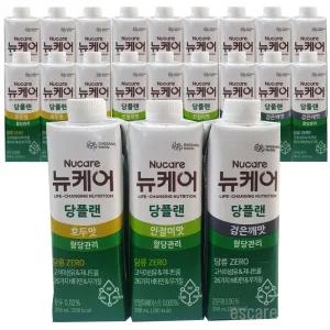 뉴케어 당플랜 3종 호두맛 인절미맛 검은깨맛 200ml 18팩 당뇨식 당뇨환자 식사대용 영양식