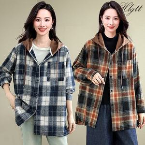 [헬리꽁땡] 글로리 체크 후드셔츠2종