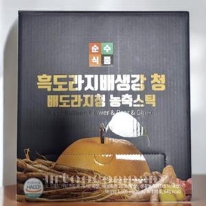 순수식품 흑도라지배생강 청 쌍화스틱 배도라지즙 1박스 (100포)