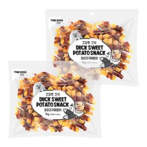 건강한간식 오리고구마말이 1kg X 2개