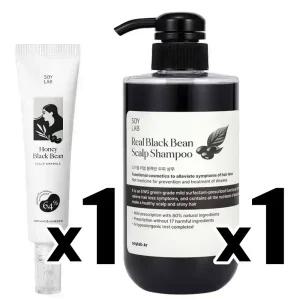 앰플1 + 샴푸1 [소이랩] 리얼블랙빈 탈모완화 두피앰플1 + 두피샴푸1