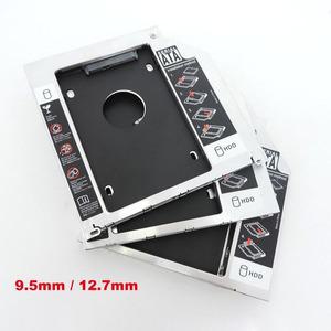 알루미늄 2차 두 번째 Hdd 캐디 하드디스크 드라이브 케이스 SATA 3.0 2.5 SSD DVD CD-ROM 인클로저 어댑터