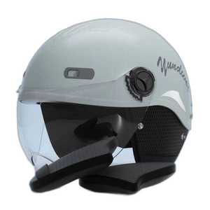 블루투스 일체형 오토바이 하이바 헬멧 반모 블랙박스 포시즌 셀라돈 그레이