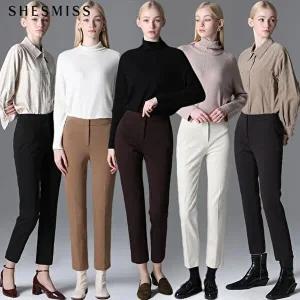 [쉬즈미스][쉬즈미스(SHESMISS)] 데일리 슬림 기모 스트레이트 팬츠 (택가격:138000원)