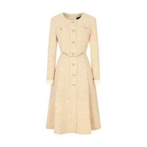 [롯데백화점]제이제이지고트 롤업 프린지 펄 트위드 원피스GN3A0OP16