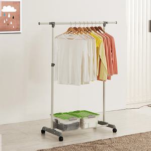 옳은유통 스마트홈 UPGRADE 이동식행거 1단 C/ 시스템 드레스룸 옷방 옷장 조립식 행거