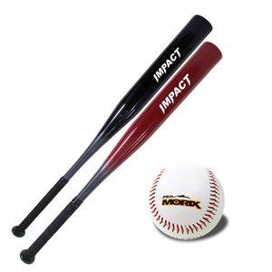 프로모릭스 임팩트 알루미늄 야구배트 28인치(소)+야구공 어린이 초등학생 야구방망이