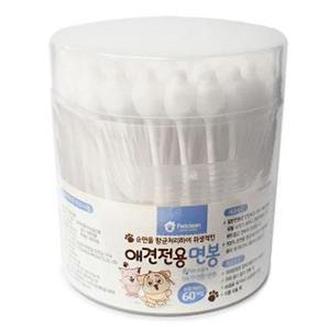 [JH94Q2TS_52CM]애견전용 면봉 강아지 귀세정제 60개입