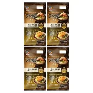 [CJ제일제당][T]가쓰오우동466g(2인)+튀김우동490g(2인) x4개