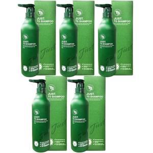 TS 저스트 티에스샴푸 500g x5개 탈모증상완화 기능성샴푸 b5
