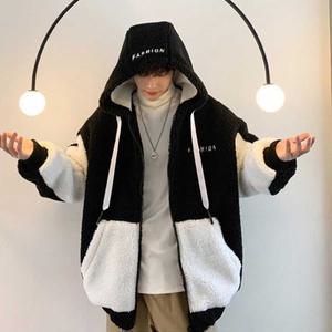 남자 후드 양털 집업 스타일 겨울 캐주얼 패션 점퍼