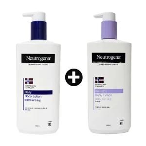 뉴트로지나 데일리 바디 로션 플로럴향 릴렉싱로션 라벤더향 450ml 2개
