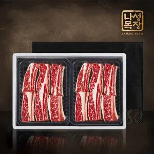 [롯데백화점]푸드진정성 [나성목장]LA꽃갈비로 만든 우대갈비 선물세트 3.0kg/678번 사용