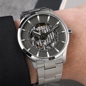 미도 멀티포트 스켈레톤 버티고 오토매틱 남성 메탈시계 M038.436.11.061.00