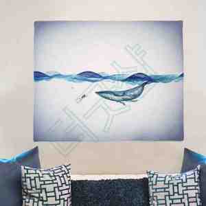 더굿샵 패브릭포스터 흰수염고래 S 벽에거는천 천그림