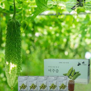 국내산 100% 무농약 여주즙 2박스 60팩 당뇨 천연인슐린 당조절 부모님선물