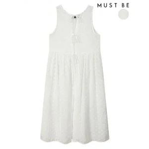 [머스트비]입체 패턴 레이어드 슬리브리스